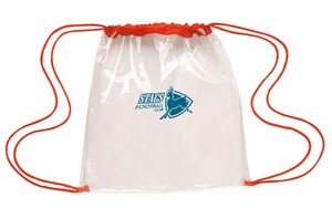 Clear Game Drawstring Backpack