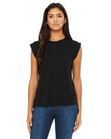 BELLA+CANVAS Ladies' Flowy Muscle T-Shirt with Rolled Cuff