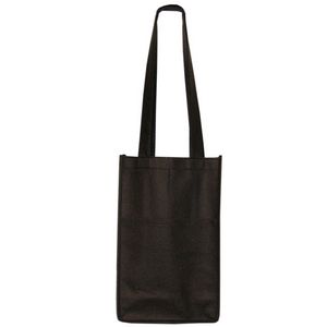 Non Woven Two Bottle Wine Tote Bag