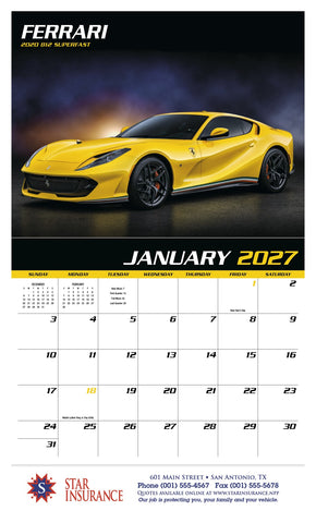 HotLine® Products Fast Trax® Appointment Calendar - Stapled