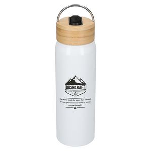 Billy 26oz Eco-Friendly Aluminum Bottle W/ FSC® 100% Bamboo Lid