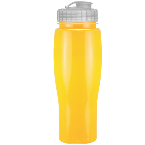 24 Oz. Contour Bottle w/ Flip Top Lid - Solid Colors