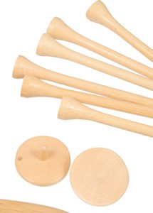 Bamboo Golf Tee Set with Recycled Pouch
