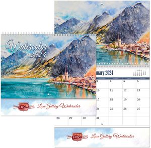Watercolour Spiral Wall Calendar