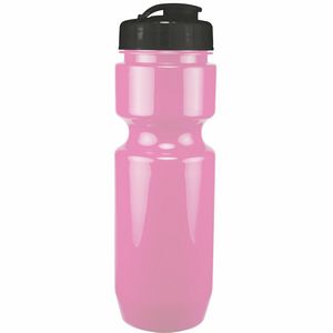 22 Oz. Bike Bottle w/ Flip Top Lid - Solid Colors