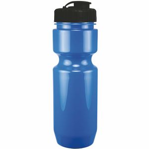 22 Oz. Bike Bottle w/ Flip Top Lid - Solid Colors