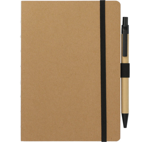 5'' x 7'' FSC® Recycled Notebook and Pen Set