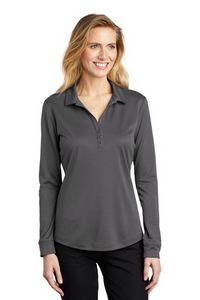 Ladies Port Authority® Silk Touch™ Long Sleeve Performance Polo Shirt