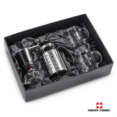 Swiss Force® Coffee Press, Grinder & Nordic Set