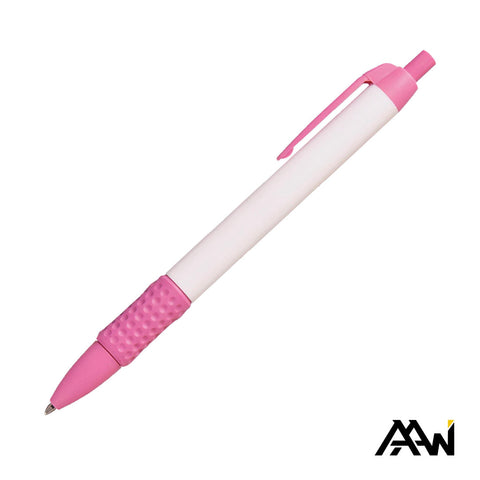 Widebody Grip Pen Glossy White Barrel - Matte
