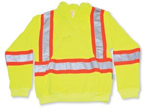 Lime Green Hi-Vis Pullover Hoodie