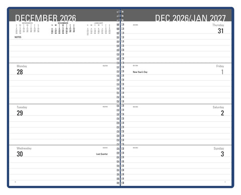 Triumph® Calendars Classic Weekly Desk Planner