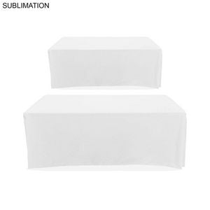 48 Hr Quick Ship - Sublimated Table Cloth for 6' table, Drape style, 4 sided, Closed Back
