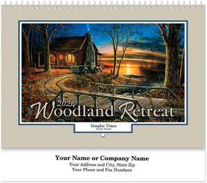 Woodland Retreat Spiral Wall Calendar