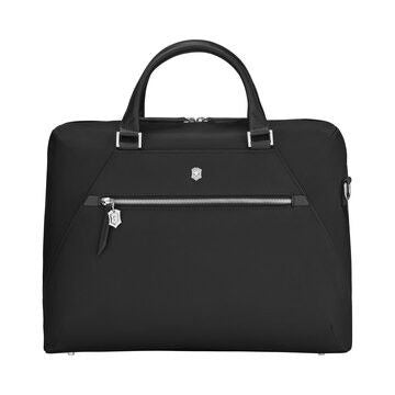 14'' Victoria Signature Black Briefcase w/10