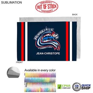 48 Hr Quick Ship - Team Poplin Pillowcase, 33x21, Sublimated full color Edge to Edge 1 side