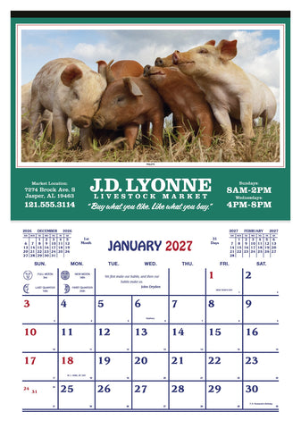Skinner & Kennedy® Farm Calendar