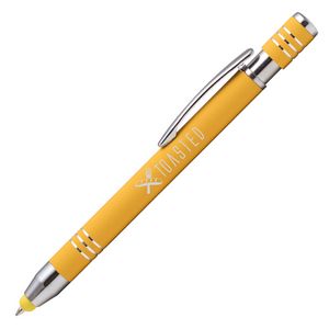 Marin Softy w/ Stylus - Laser Engraved - Metal Pen