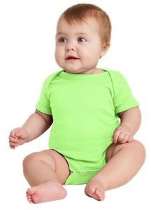 Rabbit Skins™ Infant Short Sleeve Baby Rib Bodysuit