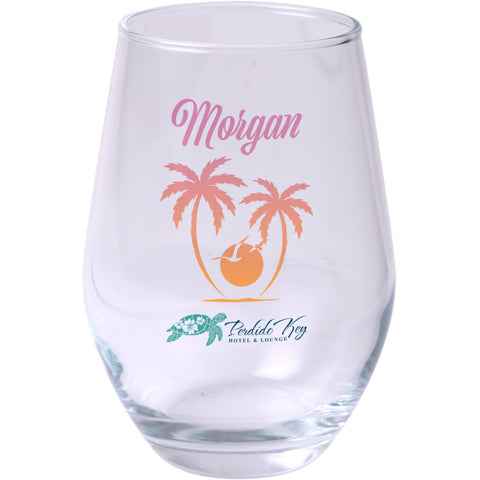 Pod Full Color Stemless Wine Glass 11.5 Oz