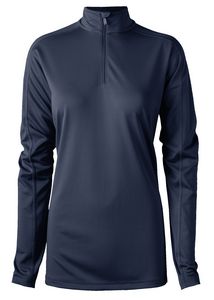 Zorrel® Ladies Boston Syntrel™ ¼-Zip Interlock Pullover Shirt