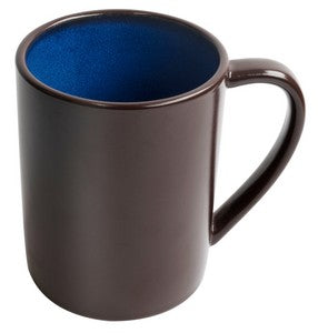Au Chocolat 17oz 2tone brown/blue mug - Etched