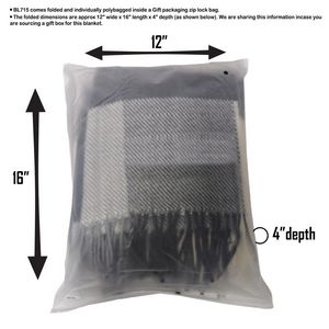 Plaid Wool Blanket, 50x60, Blank Only