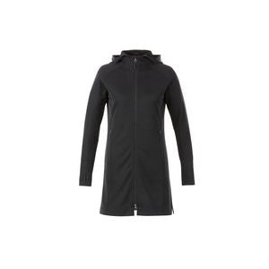 Women's ODELL Performance Knit Tunic Length Full Zip Hoodie with Thumb Holes