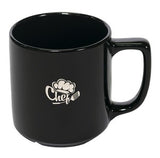 Richmond 16oz black ceramic mug - Etched