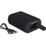 Black/Orange Logo Angled Top View