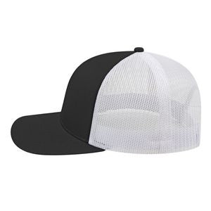 000379 Cap America Poly/Cotton Trucker Mesh Back Cap