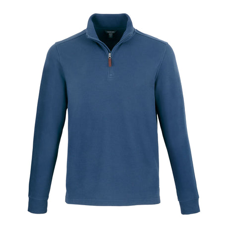 Men's HUDSON Eco Knit Quarter Zip Ribbed Sweater