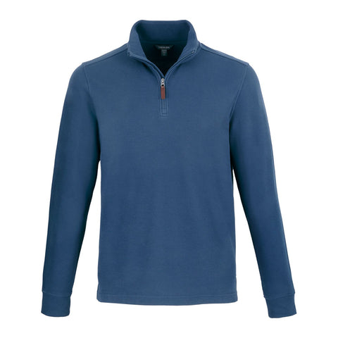 Men's HUDSON Eco Knit Quarter Zip Ribbed Sweater