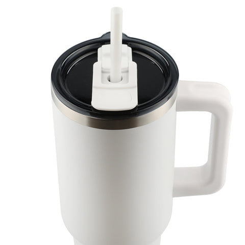 Pinnacle 40 oz Vacuum Insulated Eco-Friendly Travel Tumbler With Straw
