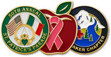 Enamel Filled Lapel Pin (up to 0.5 square inches)