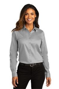 Port Authority® Ladies Long Sleeve Super Pro™ React™ Twill Shirt