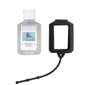 60 Ml. (2 Fl. Oz.) Hand Sanitizer With Silicone Holder
