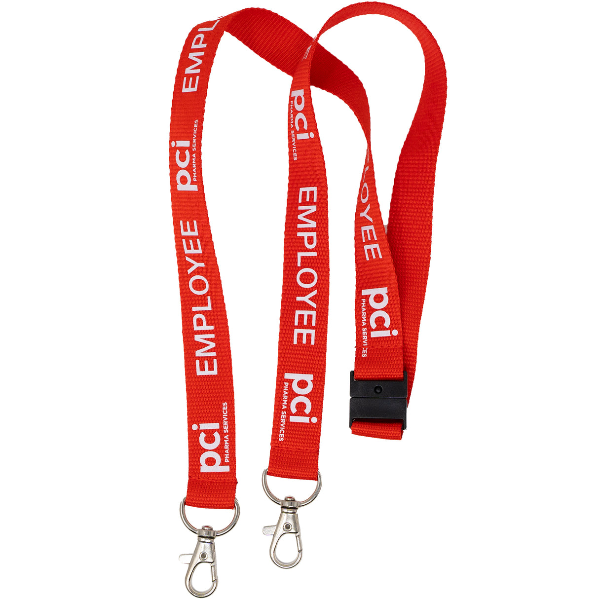 Silkscreened Flat Polyester Lanyard - 3/4" W x 36" L