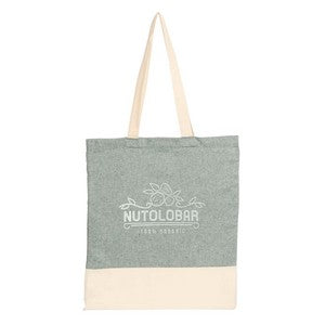 Split Recycled 5oz Cotton Twill Convention Tote
