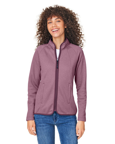 Core 365™ Women's Venture Heathered Stripe Full-Zip Jacket