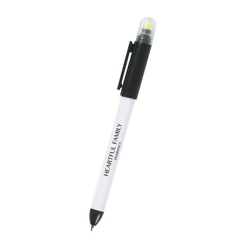Twin-write Pen With Highlighter
