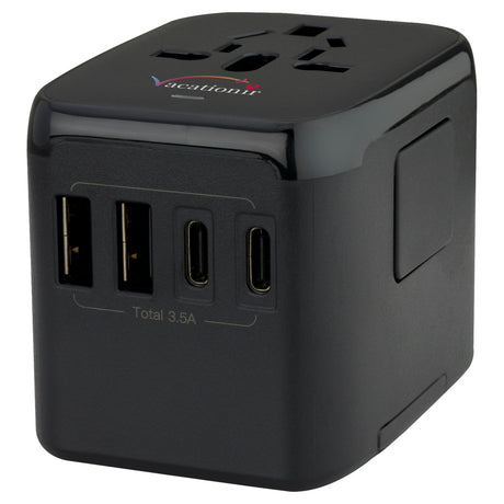 Universal Travel 2 USB / 2 Type-C Adapter