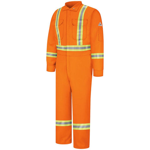 Bulwark Men's 9 Oz. Flame Resistant Premium Coveralls w/ CSA Reflective Trim