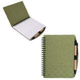 Geneva Cardboard Spiral Notebook with Pen
