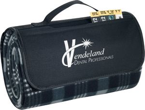 Padded Water-Resistant Fleece Picnic Blanket