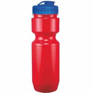 22 Oz. Bike Bottle w/ Flip Top Lid - Solid Colors