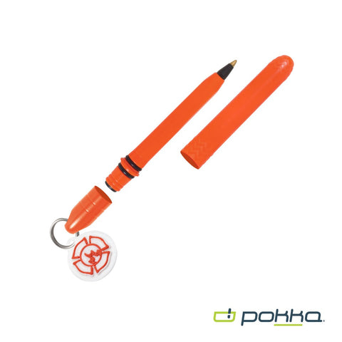 Pokka? Pocket Pen w/Dock & Chrome Keyring & Charm