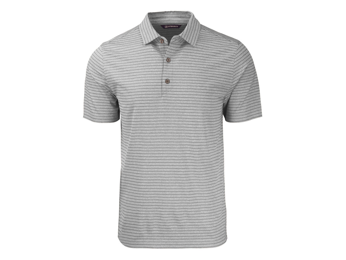 Cutter & Buck Forge Eco Heather Stripe Stretch Recycled Mens Big & Tall Polo