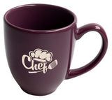 Bistro 16oz purple mug - Etched