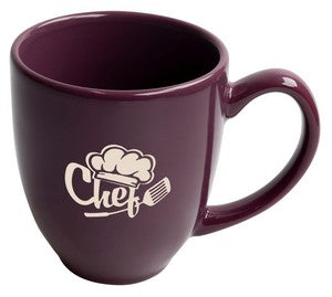 Bistro 16oz purple mug - Etched